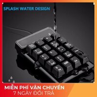 HOT- Bàn phím số,phím giả cơ mini cho kế toán game thủ kết nối usb/2.4G wireless cho máy tính