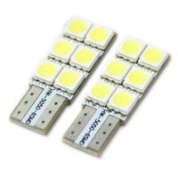 HOT Bán T10 194 168 W5W 5050 6 SMD Đèn Xi Nhan Bóng Đèn LED XENON Trắng Cho Xe Ô Tô Đuôi