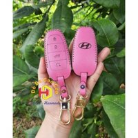 [Hot] Bao da chìa khóa khóa Hyundai santafe 2021-2022 kèm móc khóa