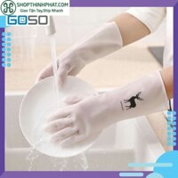 [HOT] Bao Tay Rửa Chén Cao Su Hình Hươu Siêu Dai