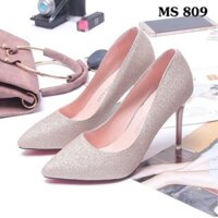 Hot (Bil fom) . | Bil | Giày Cao Gót 9p Nữ R044- giày nhũ cao gót ánh kim 7p .  . .  . ak34
