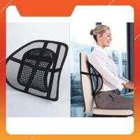 Hot- Bộ 2 tấm tựa lưng ghế văn phòng + Tặng miếng che mắt khi ngủ Sale