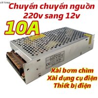 HÓT Bộ Adapter Chuyển Đổi Điện AC 220V Sang DC 12V Cho Máy Bơm Máy Hút Bụi Ô Tô Xe Hơi 10A DÒNG CAO cát trang