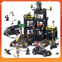 [HOT]  BỘ ĐỒ CHƠI XẾP HÌNH LEGOO TRỤ SỞ CẢNH SÁT, XẾP HÌNH OTO, ROBOT, LẮP GHÉP THUYỀN ,TRỰC THĂNG, XE hàng tốt