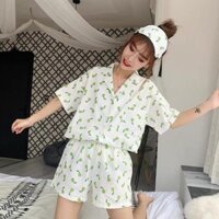 Hot Bộ đồ ngủ mặc nhà dễ thương💖FREESHIP💖 Bộ pizama quả bơ siêu xinh AD118