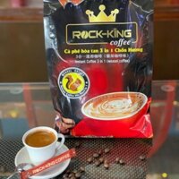 [hot] Cà phê hoà tan ROCK KING COFFEE 3in1 CHỒN HƯƠNG  [Cafe nguyên chất 100% thơm ngon] (Túi 24 gói, 50 gói, 80 gói)