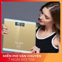 HOT- Cân sức khỏe điện tử mặt kính cường lực MJ-25 Iscale SE tặng kèm 2 Pin AA (Màu ngẫu nhiên)