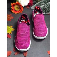HOT CHẤT   Giày Lười Thể Thao Nữ Vải Mềm Nhẹ Cực Kỳ Êm Chân kẻo hết ) new . new )