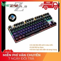HOT- CHÍNH HÃNGBàn phím cơ Metoo zero TKL 87keys có led bản quốc tế