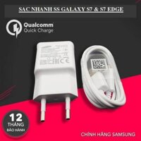 {Hot} Cốc Sạc Nhanh Samsung Galaxy S7, S7 Edge Chính Hãng - Tặng Cáp Sạc Micro