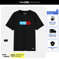 HOT [Coolmate x Vụn Art] Áo thun in Lụa Cotton Compact Care & Share Logo Giữa V1 - Thương hiệu Coolmate