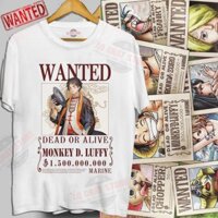 HOT -  [CỰC HOT] BST ÁO THUN TRUY NÃ ONE PIECE WANTED LUFFY, ZORO, LAW, ACE, SABO CAO CẤP OP91  / ao cuc chất