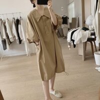 HOT Đầm Suông Nữ Tay Lỡ Hàn Quốc Freesize Dưới 60Kg Chất Thô Dày Dặn Mềm Mịn Cao Cấp Cho Nàng Diện Đỉnh Của Chóp