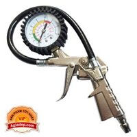 [HOT] Đầu bơm lốp xe hơi oto xe máy + Kèm đồng hồ đo áp suất lốp xe tiện lợi - Hàng chuẩn xịn