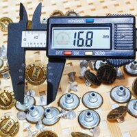 [🔥HOT DEAL ]1 gói= 500 nút cúc nút quần jean 15mm 1 mẫu ngẫu nhiên màu đồng và trắng