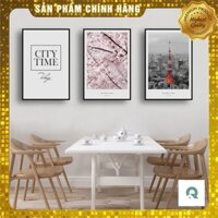 🔥Hot Deal🔥 Bộ Tranh Canvas Cao Cấp City Time Trang Trí Tường CV-056