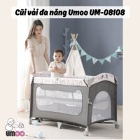 (Hot Deal) Nôi cũi vải gấp gọn UMOO UM-08108 đảm bảo riêng tư an toàn cho bé - Chính hãng Umoo