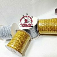 [🔥HOT DEAL ]Ruy (ru) băng (ribbon) (50m/1 cuộn)kim tuyến nhung trang trí quần áo dân tộc,sân khấu,noel