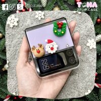 [HOT DEAL SẴN] Ốp Samsung Z Flip 3 / ZFlip 4 chủ đề giáng sinh noel siêu mỏng nhẹ