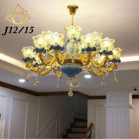 (HOT) Đèn Chùm Pha Lê Cao Cấp Tân Cổ Điển Pháp 8-15 Tay,Ứng Dụng Trang Trí Phòng Khách,Ngủ,Spa,Sảnh Khách Sạn,Mã J7