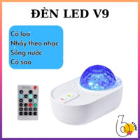 (HOT) Đèn Led V9 Chiếu Sao Galaxy Hình Sóng Nước Loa Bluetooth Nháy Theo Nhạc, Đèn Trang Trí Phòng Ngủ (SIX STORE)