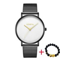 [HOT] ĐỒNG HỒ NAM GENEVA 9112 dây thép không gỉ + TẶNG VÒNG TAY TÌ HƯU giá sốc