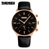 [HOT] ĐỒNG HỒ NAM SKMEI 9117, DÂY DA CAO CẤP, KIỂU DÁNG DOANH NHÂN -Hàng tốt
