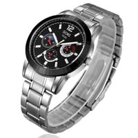 [HOT] Đồng hồ nam SOKI SKO36 dây thép không gỉ + tặng kèm vòng tay tỳ hưu giá sốc