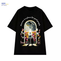HOT [Freeshipxtra] Áo thun phông Unisex  tay lỡ Heaven floral bliss nam nữ oversize vải cotton 250gsm cao cấp (AT101)