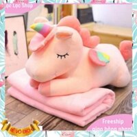 [HOT] Gấu Bông Unicorn - Kì Lân Pony Một Sừng, Thú Nhồi Bông Đáng Yêu Vải Co Dãn 4 Chiều, Gối Ôm Cho Bé Ngựa Pony Đáng y