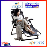HOT Ghế xếp thành giường, Vải lưới thoáng khí, Khung kim loại sơn tĩnh điện bền bỉ - Chính hãng NIKITA - 2036