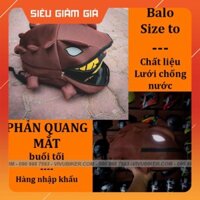 HOT-  [GIÁ KHO] Màu đặc biệt Balo khủng long màu hồng tím litmited phản quang đêm, balo rồng chống nước phản quang cao c