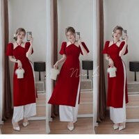 HOT giảm đến 40% sét áo dài tay ngắn cổ yếm kèm quần ống rộng rất đẹp phù hợp cho chị em du xuân Angerlina.clothing