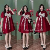 HOT giảm đến 40% Váy BABY DOLL Nữ, tay ngắn phối nơ siêu xinh, thích hợp khi đi dự tiệc Angerlina.clothing