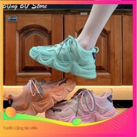 HOT Giày sneaker nữ đế cao 5cm, giày nữ sneaker hai dây siêu đẹp 👟 new . new :