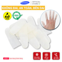 [HOT] Gói 300g (800-900 chiếc) Bao Ngón Tay Cao Su Không Đai Bọc Ngón Tay Phòng Sạch ESD Bền Dai - SAFEMALL Chính Hãng