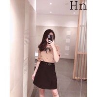 Hot [hÀng thiẾt kẾ]  chÂn vÁy chỮ a Đai sẮt chất lượng