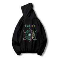 HÓT - HDPQ - Áo khoác hoodie phản quang nỉ bông mẫu zodiac hinh in cực chất.