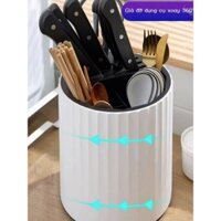 [HOT HIT] Cùng mặt bàn của Douyin Giá để dao xoay 360°, ống đựng đũa, hộp đựng thìa tích hợp, giá