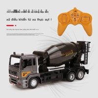 [HOT HIT] Hợp kim trẻ em điện lớn điều khiển từ xa xe tăng bê tông trộn xi măng kỹ thuật xe sạc xe