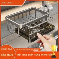 [HOT HIT] Jibaiju Súng Tro Vòi Giá Treo Đồ Nhà Bếp Rửa Chậu Rửa Bát Chậu Rửa Giỏ Thoát Nước Khăn L