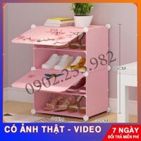 [HOT HIT] TỦ  NHỰA  GIẦY DÉP LẮP GHÉP THÔNG MINH 4 Ô ĐA NĂNG NHIỀU MÀU SẮC MỚI NHẤT