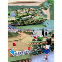 [HOT HIT]Loạt Quân Sự Điều Khiển Từ Xa Mô Hình Xe Tăng Bé Trai Đồ Chơi Giáo Dục Người Lớn Khó Lắp Ráp Khối Xây Dựng Quà