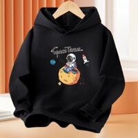 HOT Hoạt Hình Áo hoodie Chui Đầu Dáng Rộng in Hình Phi Hành Gia Kiểu Đường Phố Cá Tính Cho Bé Trai