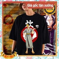 [HOT] 🔥HOT🔥 Áo thun tay lỡ Sanji One Piece in hình đẹp giá rẻ [SỐC]
