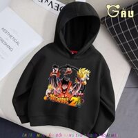 HOT HOT Loz Áo Hoodie Tay Dài In Hình anime dragon ball Thời Trang Mùa Đông Cho Bé Trai