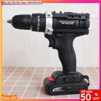 Hot HOT ƯU ĐÃI Máy khoan Hitachi 36V phụ kiện 24 chi tiết - Có búa khoan tường + Bộ phụ kiện 24 chi tiết - khoan tường