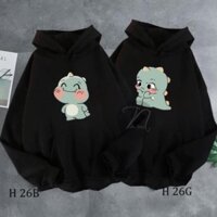 HOT - (Hot)Mẫu Áo Hoodie đôi khủng long cute giá siêu rẻ - Giá 1 áo / uy tín chất lượng /ao cực chât