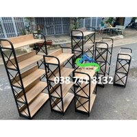 [HOT] Kệ Sách đa năng 3 tầng - 4 tầng - 5 tầng mặt gỗ MDF, khung sắt chắc chắn - Giá rẻ tại xưởng - Freeship HCM