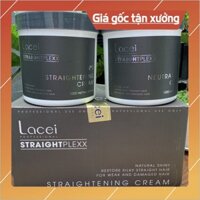 🔥HOT🔥 kem duỗi tóc phục hồi hư tổn LACIE -STRAIGHT PLEXX đen 1000m *2 giúp tóc thẳng bóng mượt ,mùi thơm hươ g cafe